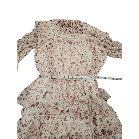 Minkpink Melanie Floral Chiffon Ruffle Dress Size XL - Picture 10 of 12